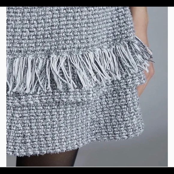Nwt Anthropologie Maeve Tamara fringe sweater skirt - Picture 3 of 7